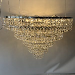 Candelabro cromado contemporaneo