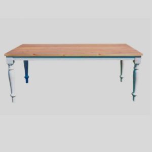 Mesa rústica natural de madera