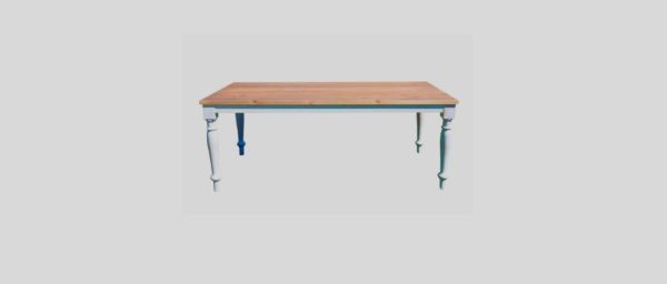 Mesa rústica natural de madera